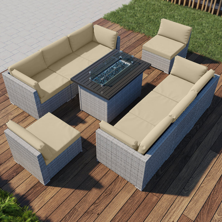 Latitude Run Kreindy Outdoor Seating Group with Cushions Wayfair